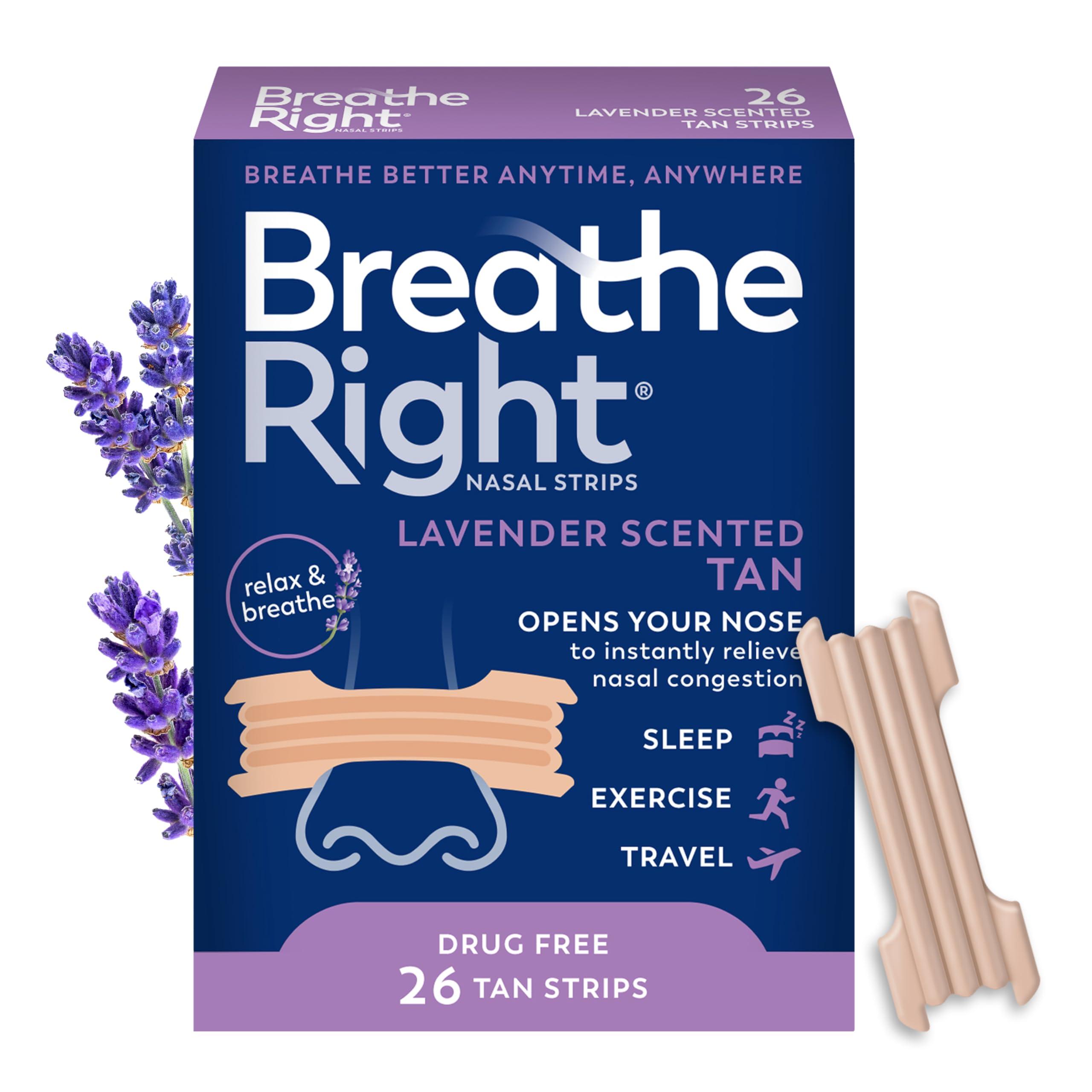 Breathe Right Breathe Right Nasal Strips ( Lavender, 26 Count)