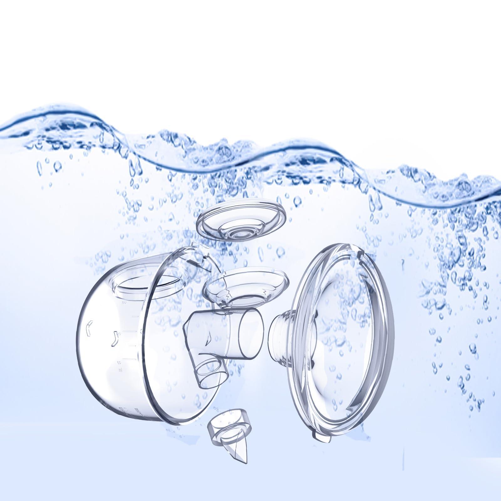 bliblo Flange Insert 17mm, Compatible with NaNaLazy/TSRETE/Bellababy/Lansinoh/momcozy S9/S12/S9pro/S12pro,Wearable Breast Pump Shields/FlangesMilk Collector 24mm Universal (17mm)