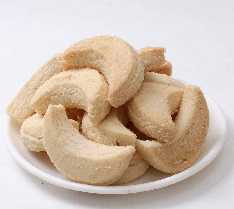 HUNGRY BEAST Freshly baked Moon Biscuits | Chand Biscuits | | Moon Biscuits | half moon shaped cookie - Grams (500)