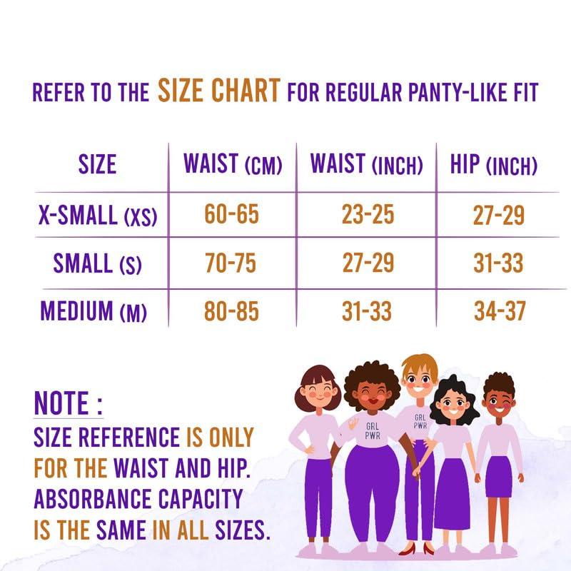 Trawee (Disposable Underwears) Trawee Period Kit for School Girls | Disposable Menstrual Panties for High Absorption & liners | Leak-Proof | No Show-Stain-Wetness | Ideal for long School-hours for Hygiene & Protection (M, 8)