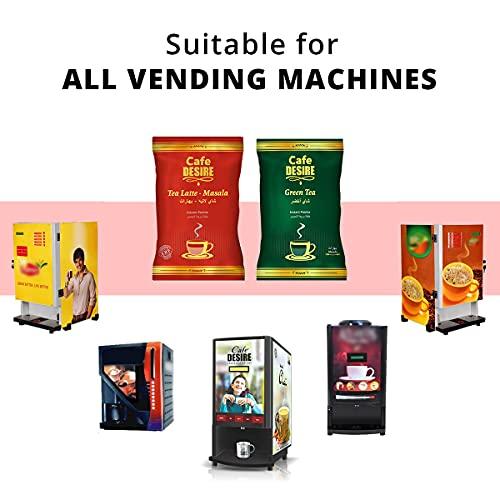 Cafe DESIRE Cafe DESIRE I DRINK SUCCESS Masala Tea Latte Unsweetened Premix 650g & Masala Green Tea 500g Super Saver Pack - 2 Items | Just add hot water | Suitable for all Vending Machines | Makes 180 cups