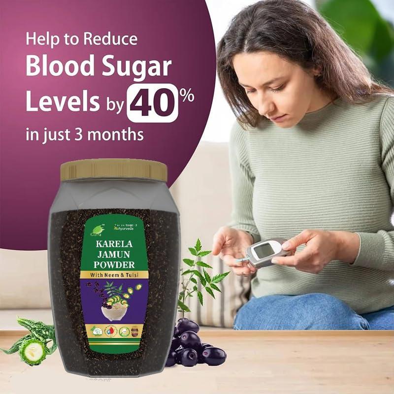 Cura Mahaveer Cura Mahaveer Karela Jamun Powder With Neem & Tulsi 250gm Pack of 2