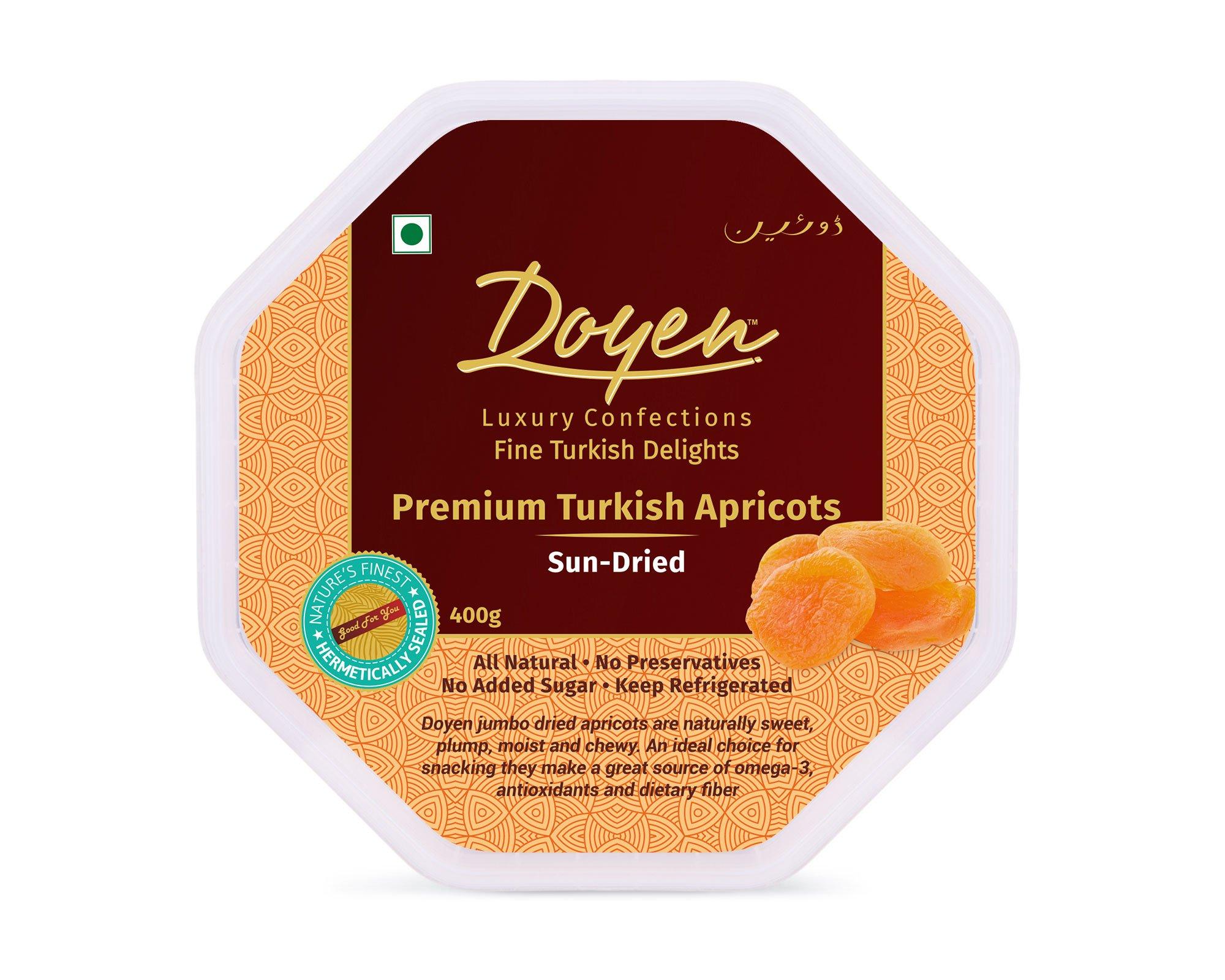 Doyen Turkish Premium Dried Fruits Combo Saver Pack - Large Size Figs (Anjeer) and Apricots From Turkey (Combo Pack)