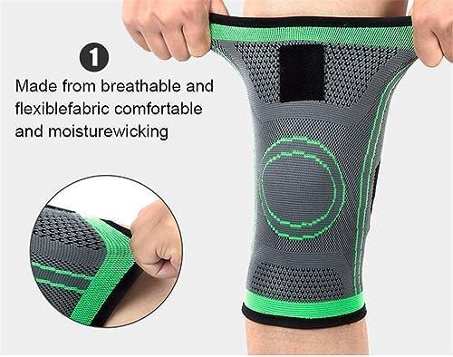 SWOPPLY SWOPPLY Knee support band Sleeve,Knee Guard Pad Brace Compression Fit Joint Pain and Arthritis Relief, Improved Circulation Wrist Band Straps Gym Workout,Fitness Weight Wraps (Knee Suport Band 2 pcs)