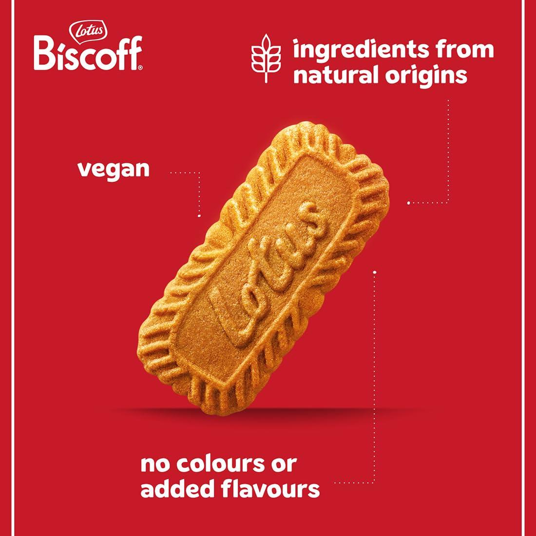 Biscoff Lotus Biscoff | Belgian Speculoos | Caramelized Biscuit Cookies | Non-GMO and Vegan | 2P x 8 counts | 124g | Pack of 12