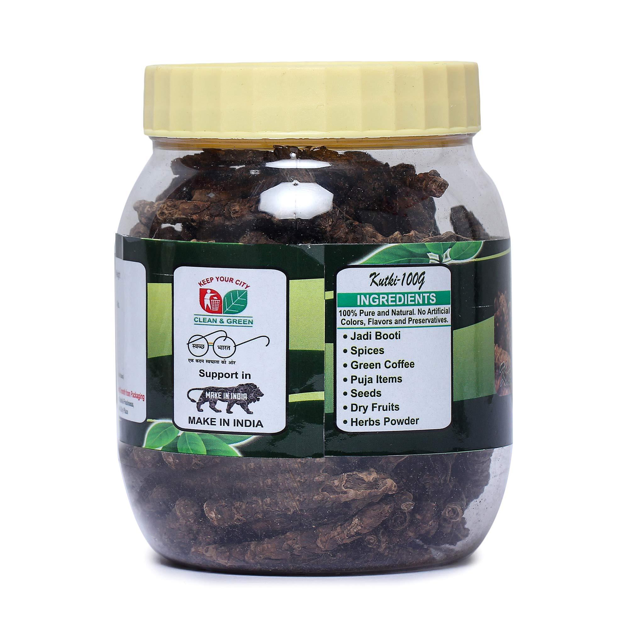 TRH TRH Ayurveda Original Kutki - Katuki - Picrorhiza Kurroa - Kutki Picrorhiza Kurroa Hellabore (200gm)