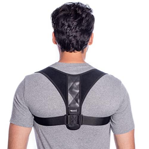FOVERA FOVERA New Posture Corrector Back Brace for Men and Women - Fully Adjustable Straightener for Mid, Upper Spine Support- Neck, Shoulder, Clavicle and Back Pain Relief-Breathable Neoprene (1 PCS)