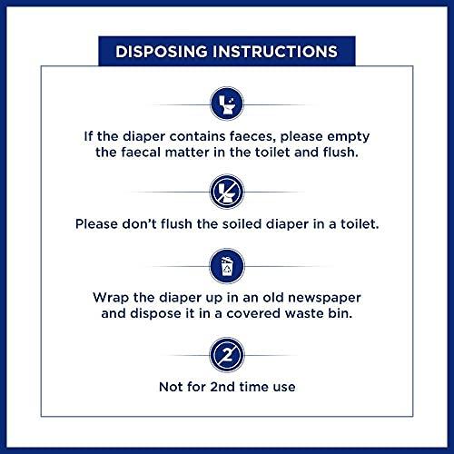 SURGICOMFORT SURGICOMFORT Adult Diaper Tape Style, Medium (60-110 cms), Waist Size (24"- 43") - Pack of 30 pcs For Unisex (30)