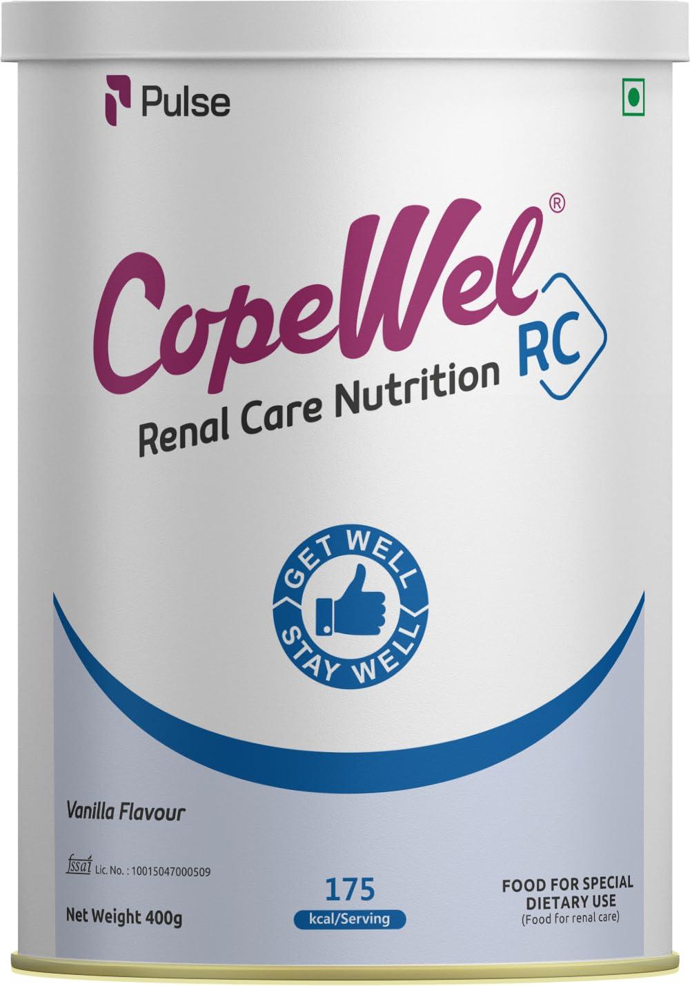 Zenova Bio Nutrition CopeWel RC- Renal Care Nutritional Protein Powder (Vanilla Flavour), Special Dietary Supplement for Kidney/Renal Health, Pre-Dialysis,400g Pack