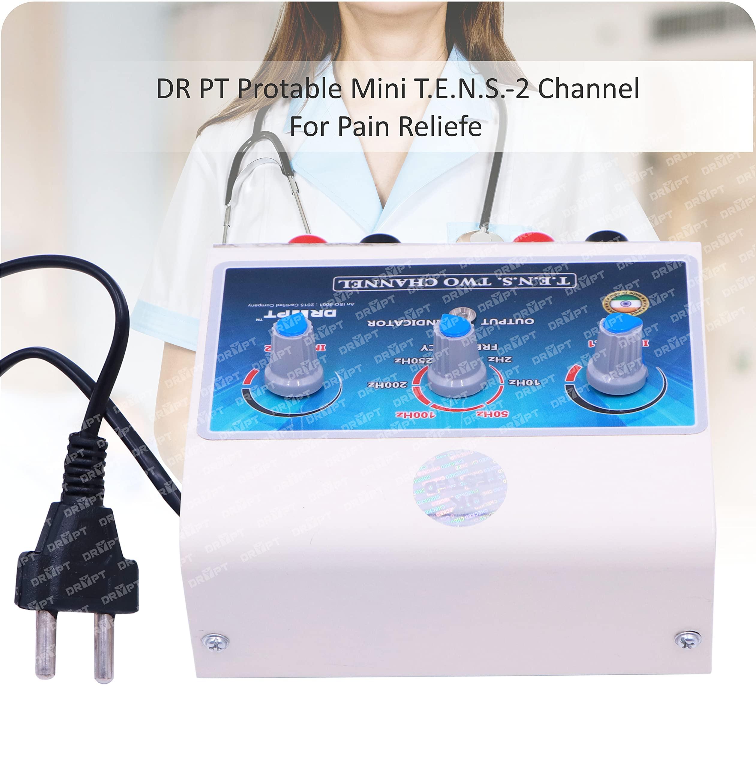 DR PT DR PT Tens Machine for Physiotherapy for All Pain Relief Mini Tens Machine 2 Channel with One Year Warranty