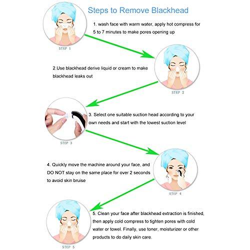 TRINITY DESIGNERS Trinity Designers Blackhead Remover with Microcrystalline Head Electric Skin Cleaner Blackhead Extraction Tool (White & Blue)