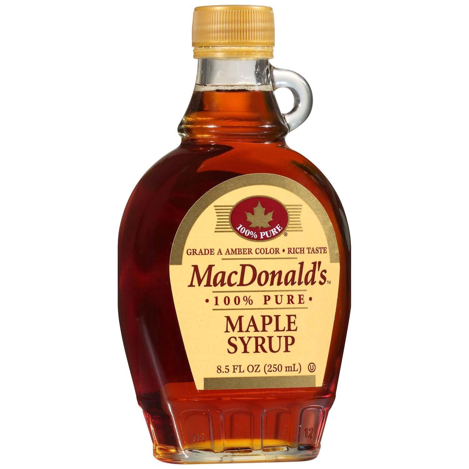 bottle MacDonald\'s 100% Pure Maple Syrup, 250 ml