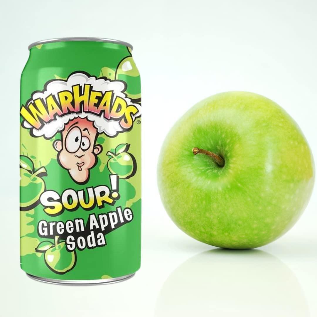 Generic Warheads Soda - Sour Fruity Soda with Classic Warheads Flavors  Perfectly Balanced Sweet and Sour Soda Pack of 5, 12oz Cans (Sampler Pack)