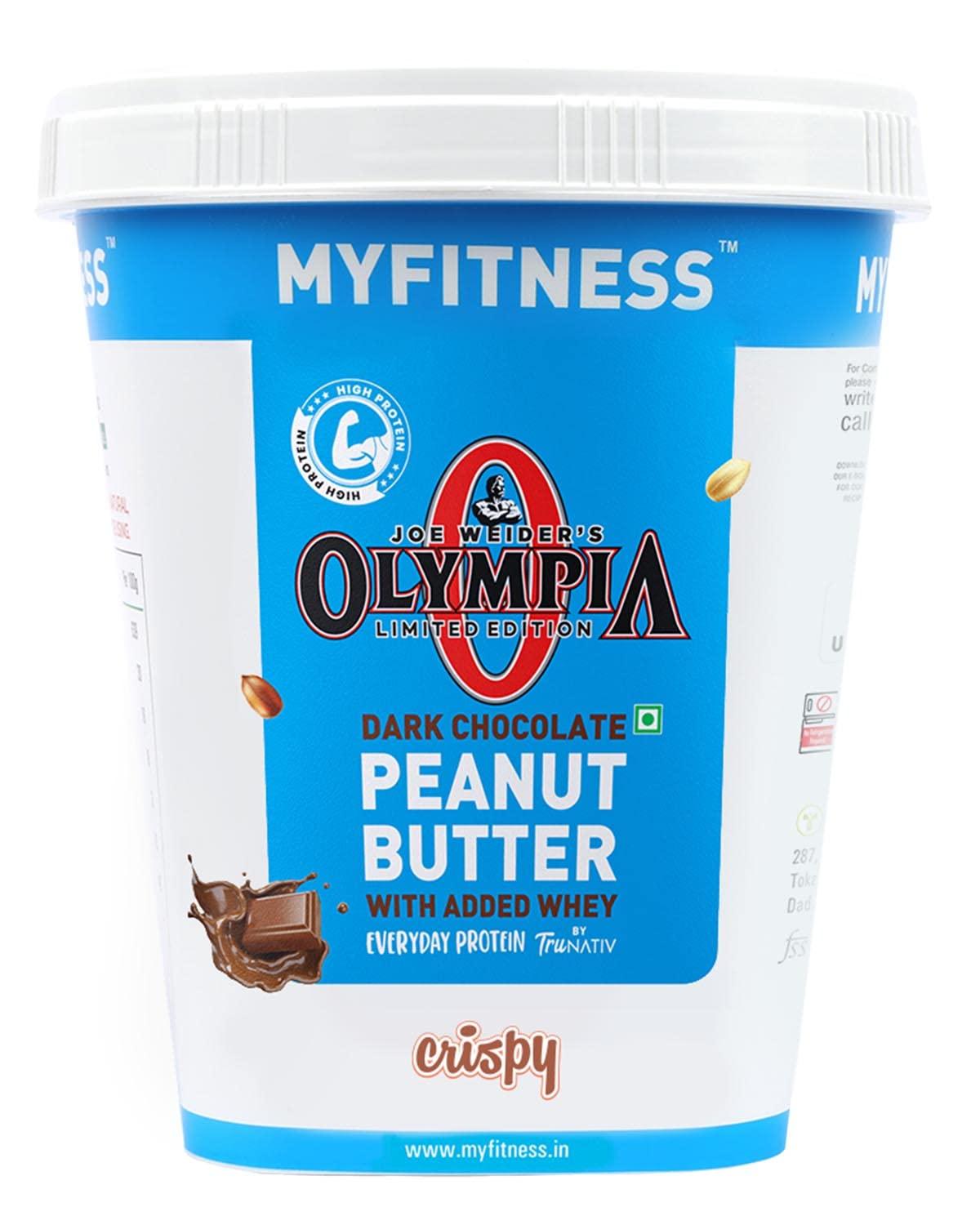 MYFITNESS MYFITNESS Chocolate Peanut Butter Smooth 2.5 kg | 26g Protein & MYFITNESS High Protein Dark Chocolate Peanut Butter Crispy 1KG