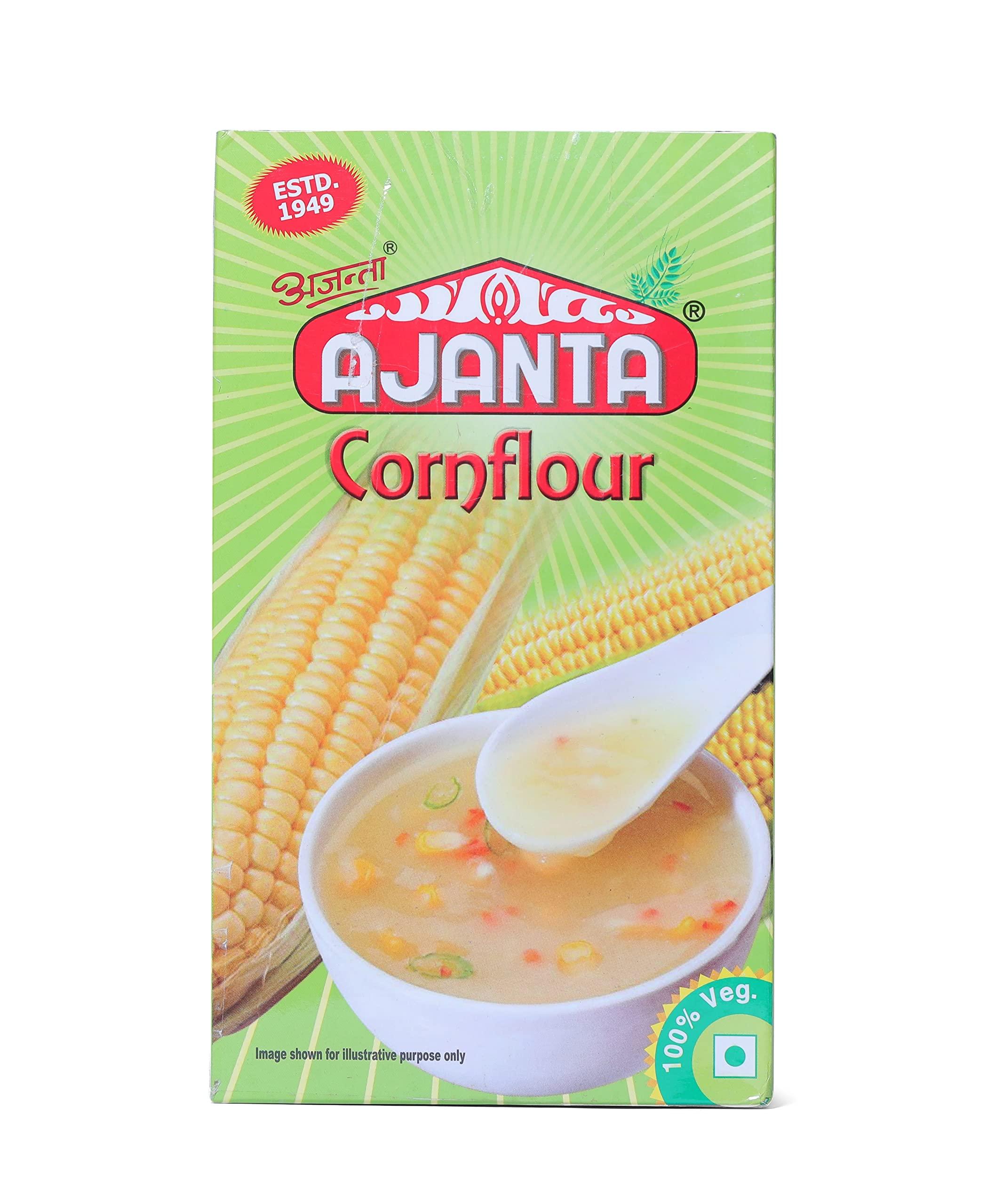 ANUJA FOODS INTERNATIONAL AJANTA Corn Flour, Carton (Makka Atta), 500g
