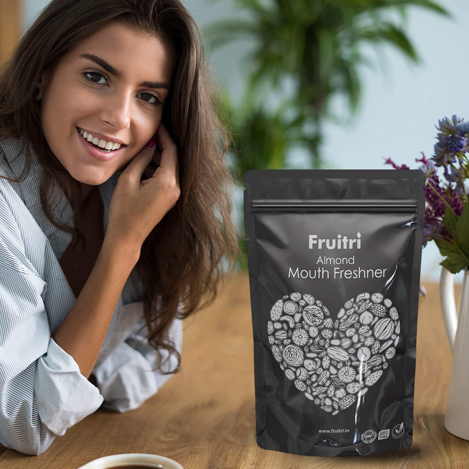 Fruitri Fruitri Premium Almond mukhwas, Delight Assorted Digestive Almond Mouth Freshener (Almond Mouth Freshener, 400g)