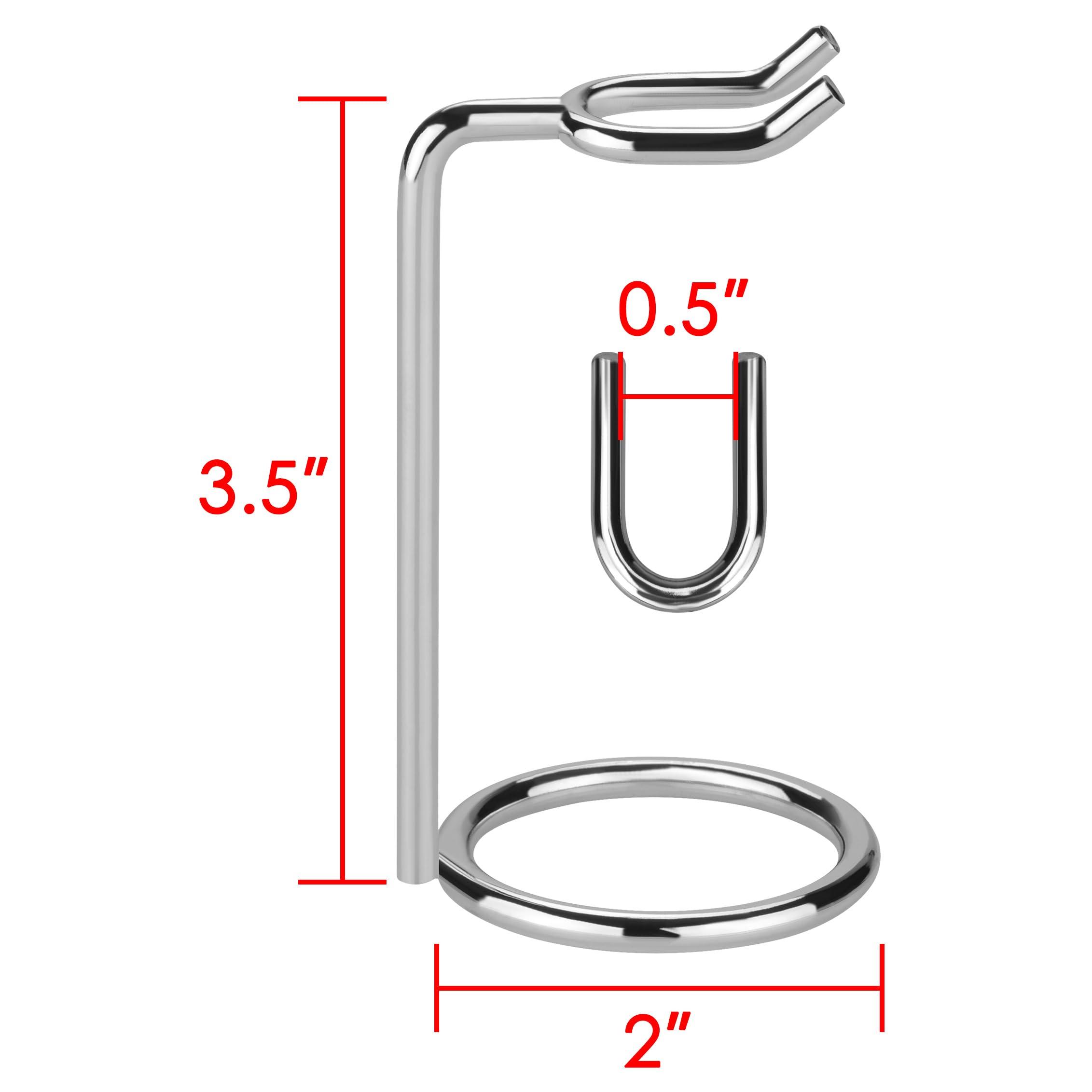 Linkidea Linkidea Simple Metal Double Edge Safety Razor Stand, Men's Shaving Holder Base Hanger for Bathroom, Shower Room/Razor travelling hanger When business trip (Silver)