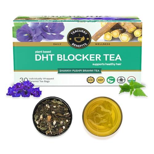 TEACURRY TEACURRY DHT Blocker Tea (1 Month Pack | 30 Tea Bags) - Helps with Hair Growth, Shine, Repair & Strength