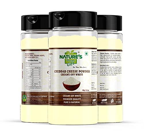 NATURE'S Precious Gift NATURE'S Precious Gift - Tomato Powder, Cheddar Cheese Powder, Cheese Powder(Milky) & Cheddar Cheese Powder(Orange) - 100 gm Each Spice Jar