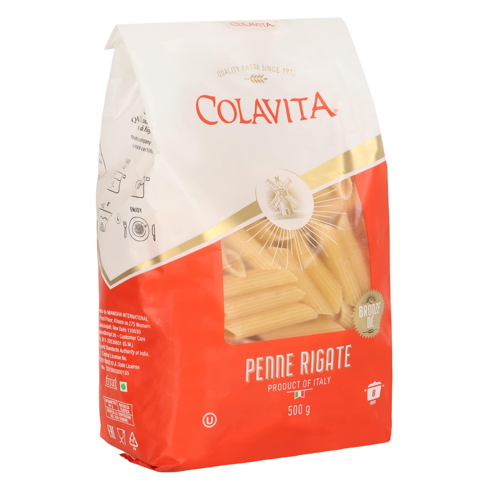 COLAVITA Colavita Penne Rigate Pasta (500g) | Durum Wheat Pasta