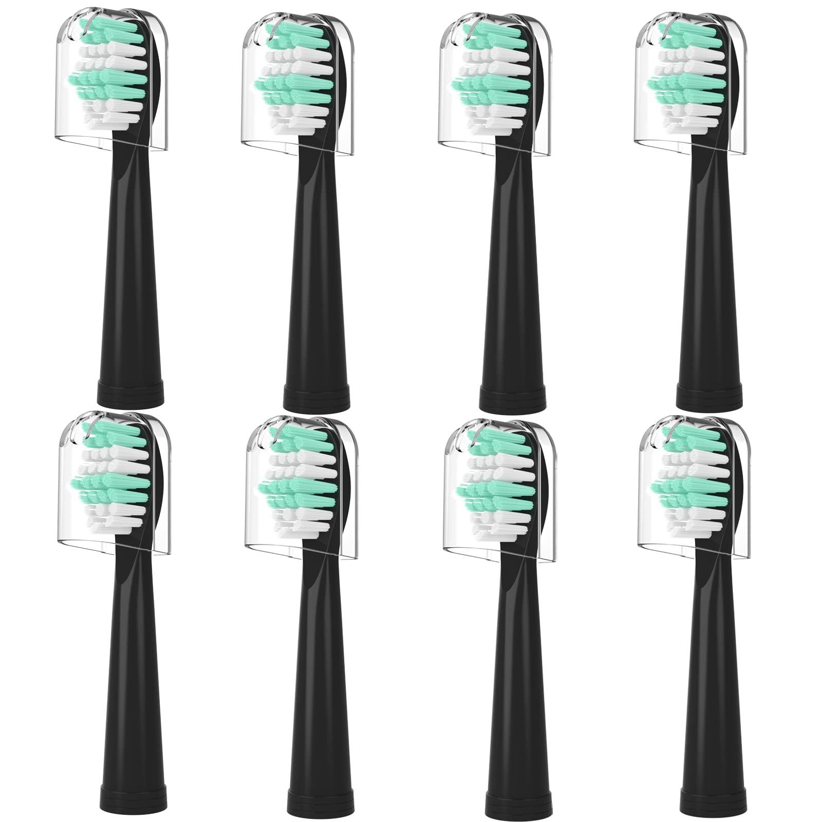 Senyum 8 Pack Electric Toothbrush Replacement Heads Compatible with Fairywill Electric Toothbrush Heads Handle FW-507/508/551/D1/D3/D7/D8/FW908/FW910/917/949/958/959/FW610/FW659/FW719