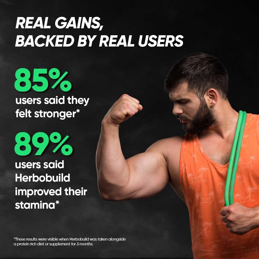 Dr. Vaidya's Dr. Vaidya\'s Herbobuild Capsules | Ayurvedic Muscle & Mass Gainer For Enhanced Stamina & Peak Fitness | (30 Capsules Each) Pack of 4