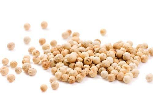 NUTRIGRASS NUTRIGRASS Natural Export Quality White Pepper Whole | Safed Mirch Sabut | Dakhni Mirch | White Peppercorn | 200gm