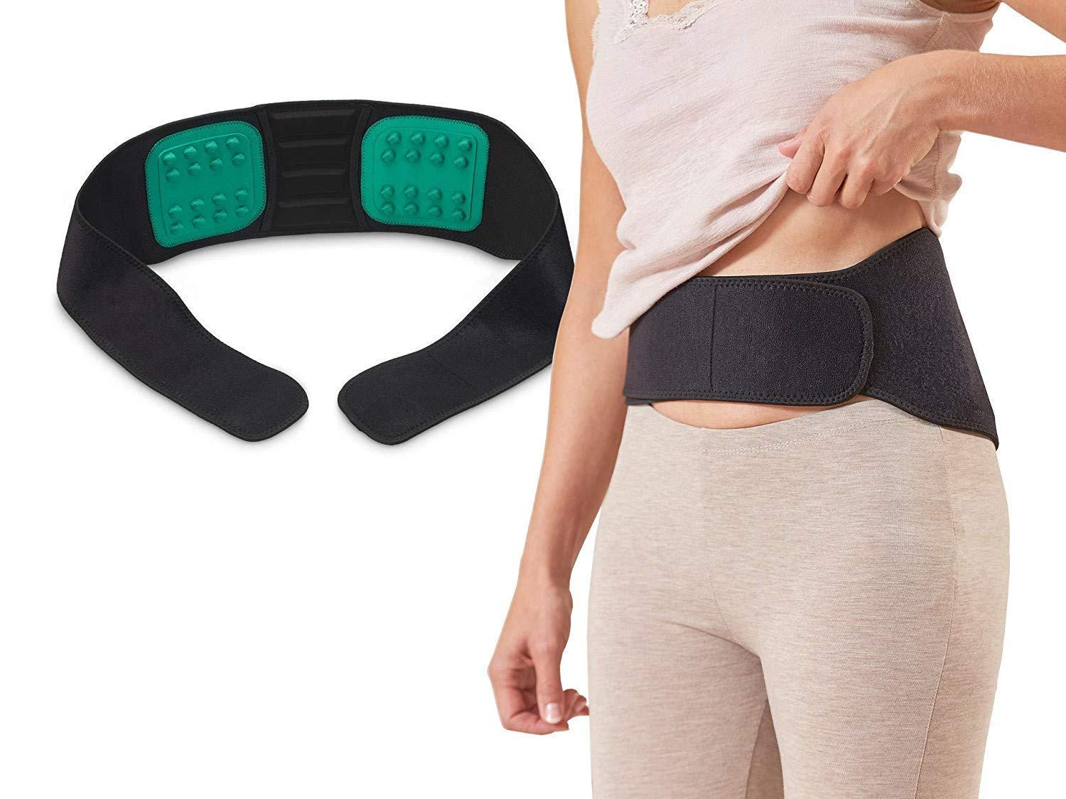 GETZET GETZET Bio Feed Belt Adjustable Magnetic Therapy Lower Back Pain Orthopedic Lumbar Medical Belt Pain Relief Hip,Spine&Leg Pain Relief And Injury Prevention Posture Support For Man And Woman,One Size