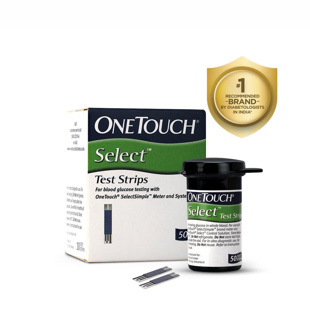 OneTouch OneTouch Select Test Strips | Pack of 10 Strips | Blood Sugar Test Machine Testing Strips | Global Iconic Brand | For use with OneTouch Select Simple Glucometer