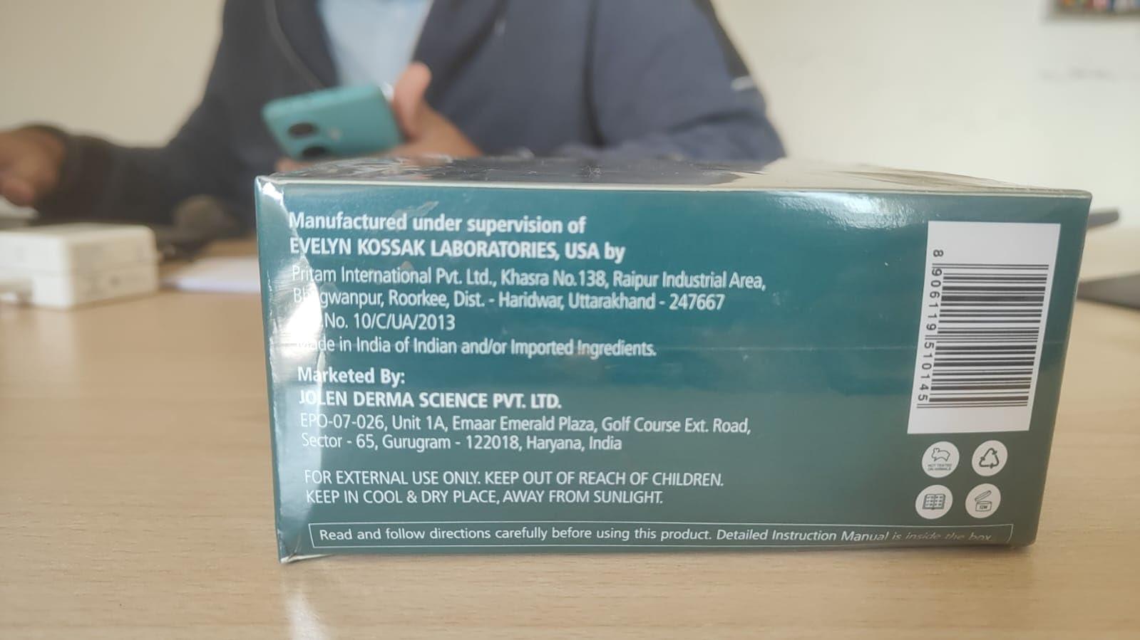 Jolen New York Jolen New York Creme Bleach with Charcoal and Aloe Vera, 247gm