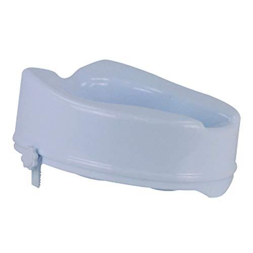 entros Entros Easy to Install Lightweight Toilet Seat Elevator Without Lid in White Color (7060C) - 2 Inch | CE & ISO Certified