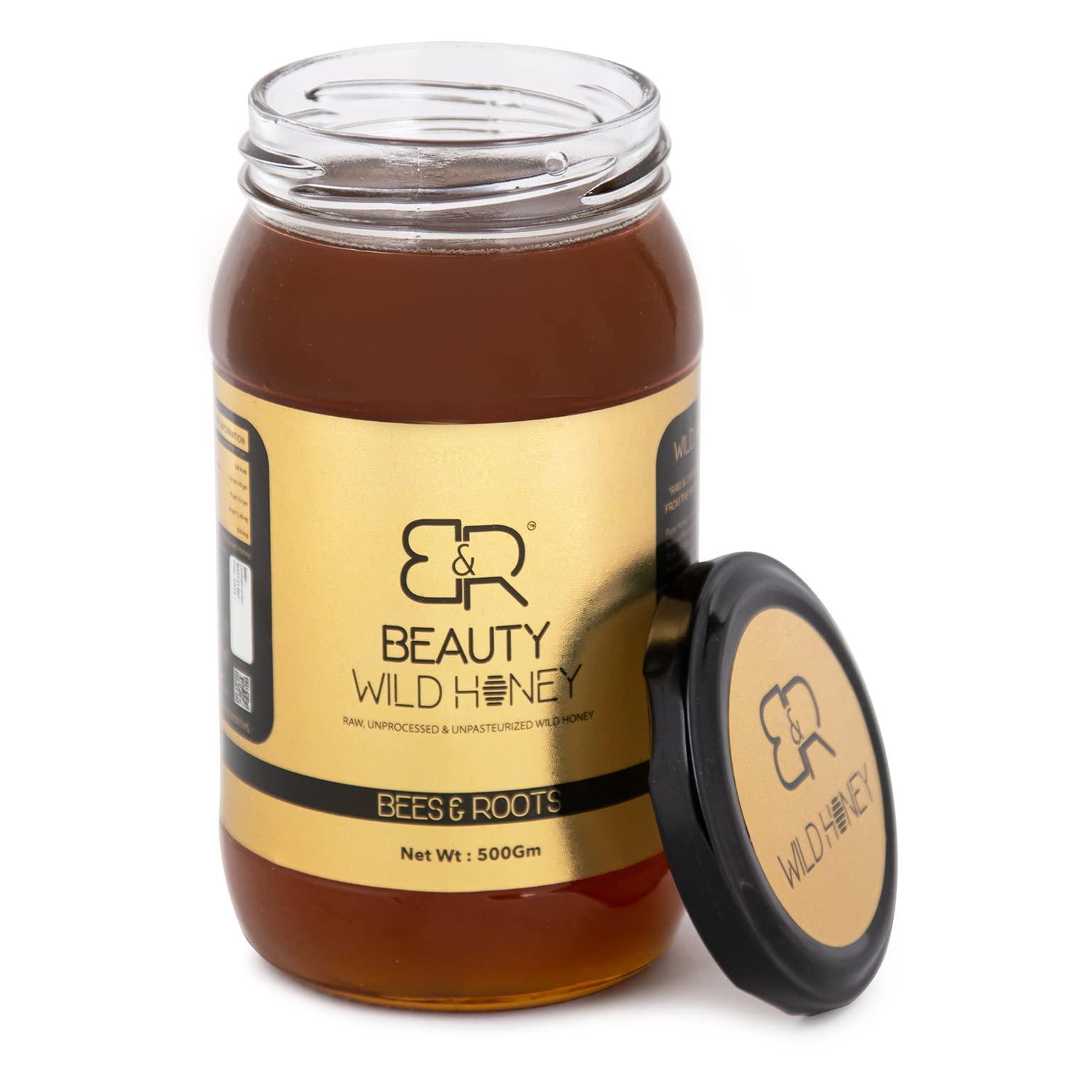 BEES N ROOTS BEES N ROOTS BEAUTY WILD HONEY BY SAHIL KHAN | UNPROCESSED AND UNPASTEURIZED NATURAL HONEY | FROM THE WILD FOREST OF INDIA