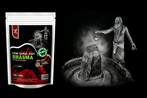 XOFFENCER XOFFENCER Cow Dung BHASMA | VIBHUTI | THIRUNEERU | 100% Pure & Original | Natural Non Scented | HOLY ASH | Purely from Farm fed Desi Cow | Pack of 200 Grams