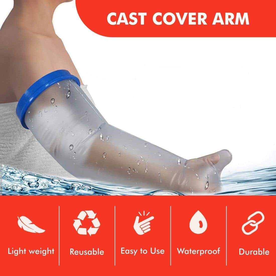 VATTU VATTU Waterproof Arm Cast Cover for Shower and Bath Foot Support (Arm Cast Cover)