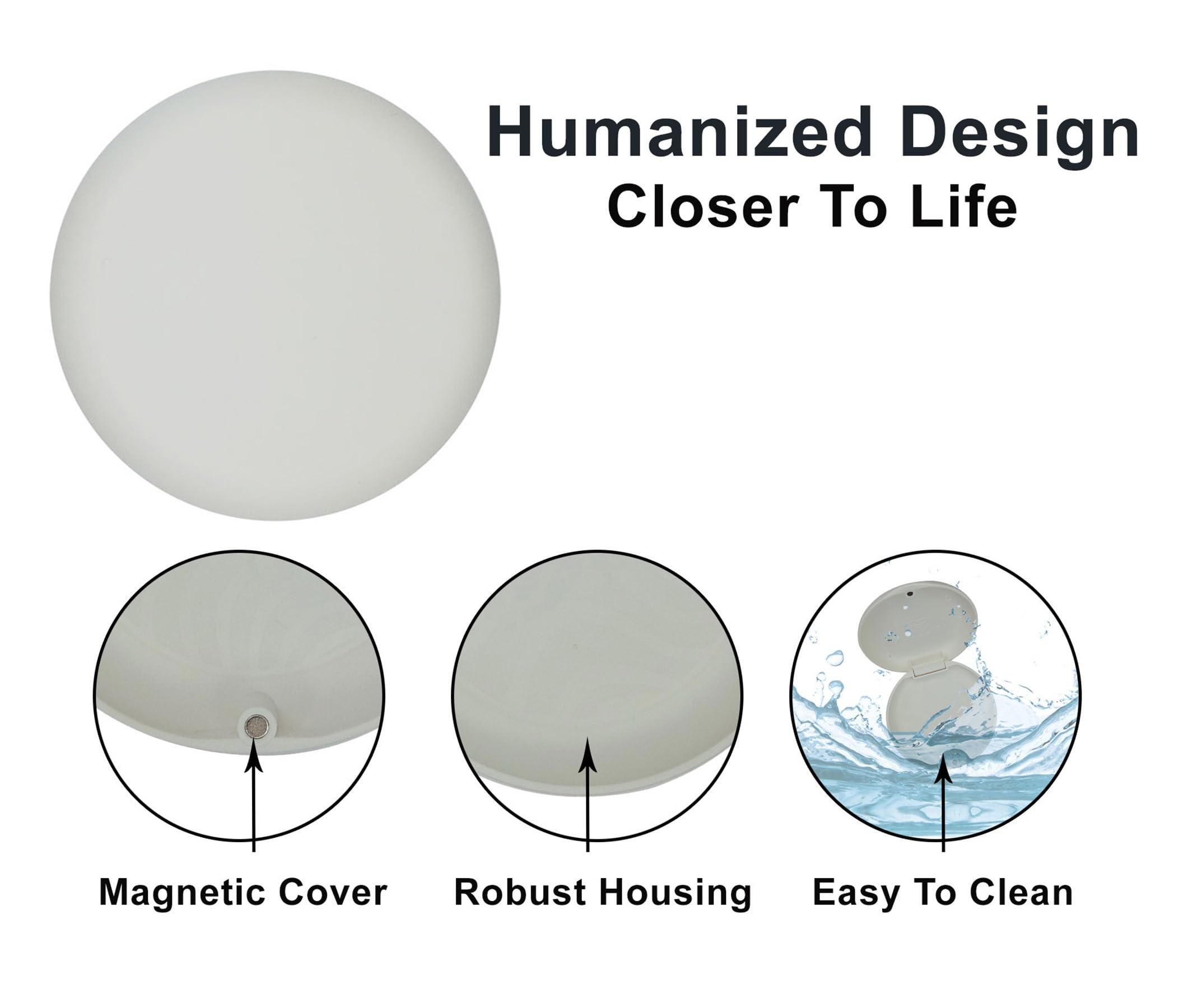 Dentosmile Dentosmile Aligner Case with Mirror - Compatible with Invisalign, Smile Direct, and Other Aligners, Retainers, and Mouth Guards in Off White Color (1)