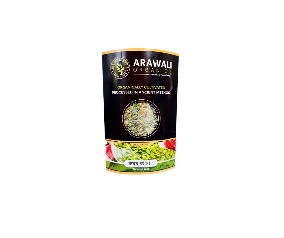 ARAWALI ORGANICS ARAWALI ORGANICS Pumpkin Seeds For Eating 250gm,Healthy Snack, Raw Pumpkin Seeds Protein and Fiber Rich seeds