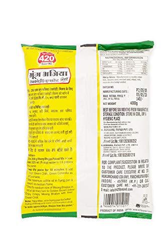 Agrawal's 420 Bites Agrawal's 420 Bites Moong Bhajiya Instant Mix 400 gm (Pack of 2)