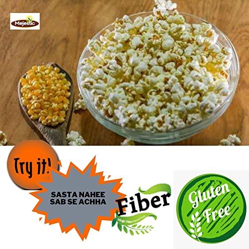 Mejestic Mejestic Popcorn Kernels natural (Ready to Cook, Unpopped, Original Makkai Seeds) (1 Kg