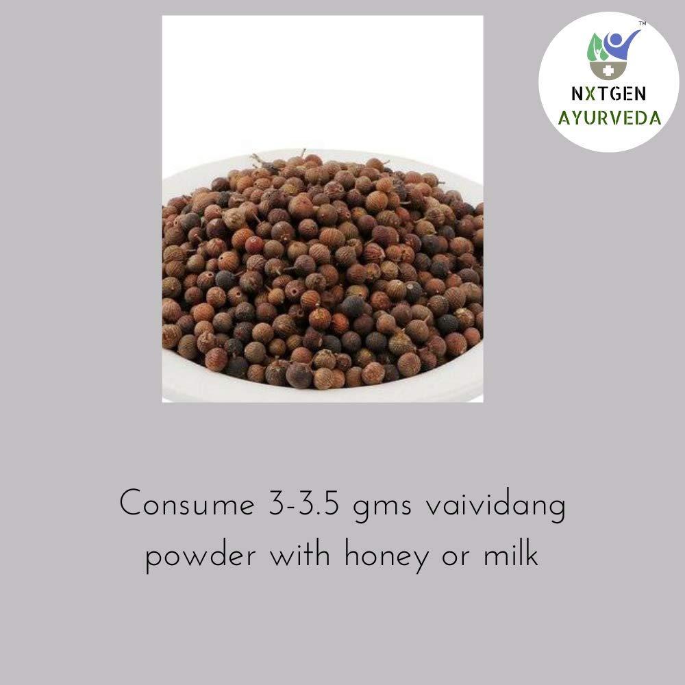 NXTGEN AYURVEDA Nxtgen Ayurveda Vai Vidang | 100g | Embelia Ribes | Baividang