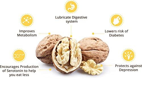 DRY FRUIT HUB Dry Fruit Hub Kashmiri Walnut Kernels 500gm Light Amber, Akhrot Walnut, Walnut Without Shell, Walnuts Kernels Premium, Kashmiri Walnut Without Shell, Akhrot Giri Unwashed Natural Colour