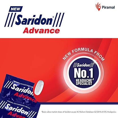 Saridon Advance Saridon Advance for Severe Headache, Pack of 4 Strips of 10 Tablets, White