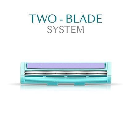 Generic Max Women\'s Disposable Shaving Razor for Hair Removal, Blue/pink (Blue 12 Piece Pack)