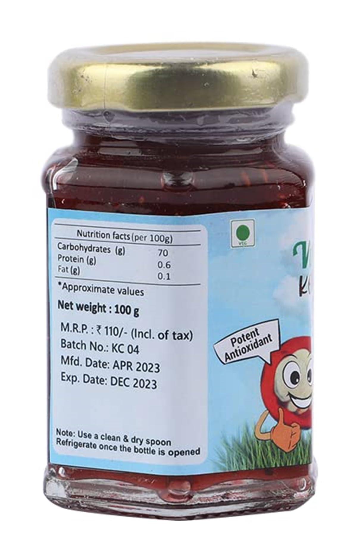 Vinessence Vinessence Millet Kokum Jelly with Chia Seeds Fruit Spread Made with Goodness of Millet and Natural Fruit Extract(100gm)