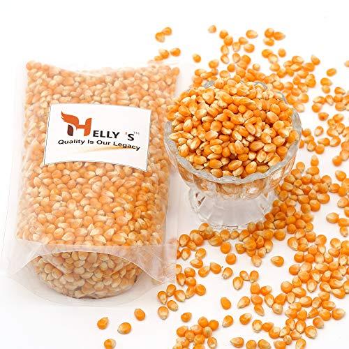 Helly's Helly's Unpopped Popcorn Kernels ( Makki Seeds ) | 1 Kg - Zip Lock Pack