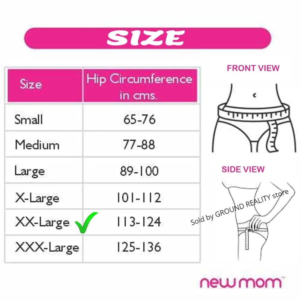 LUREME LUREME XXL New mom Disposable Panties Pad Fixator for Hip Size 113-124 cm. A Comfortable and Hygienic way of holding pads, Protection from Fungal Infections. New Mom Pad fixator Panties XXL (LU4)