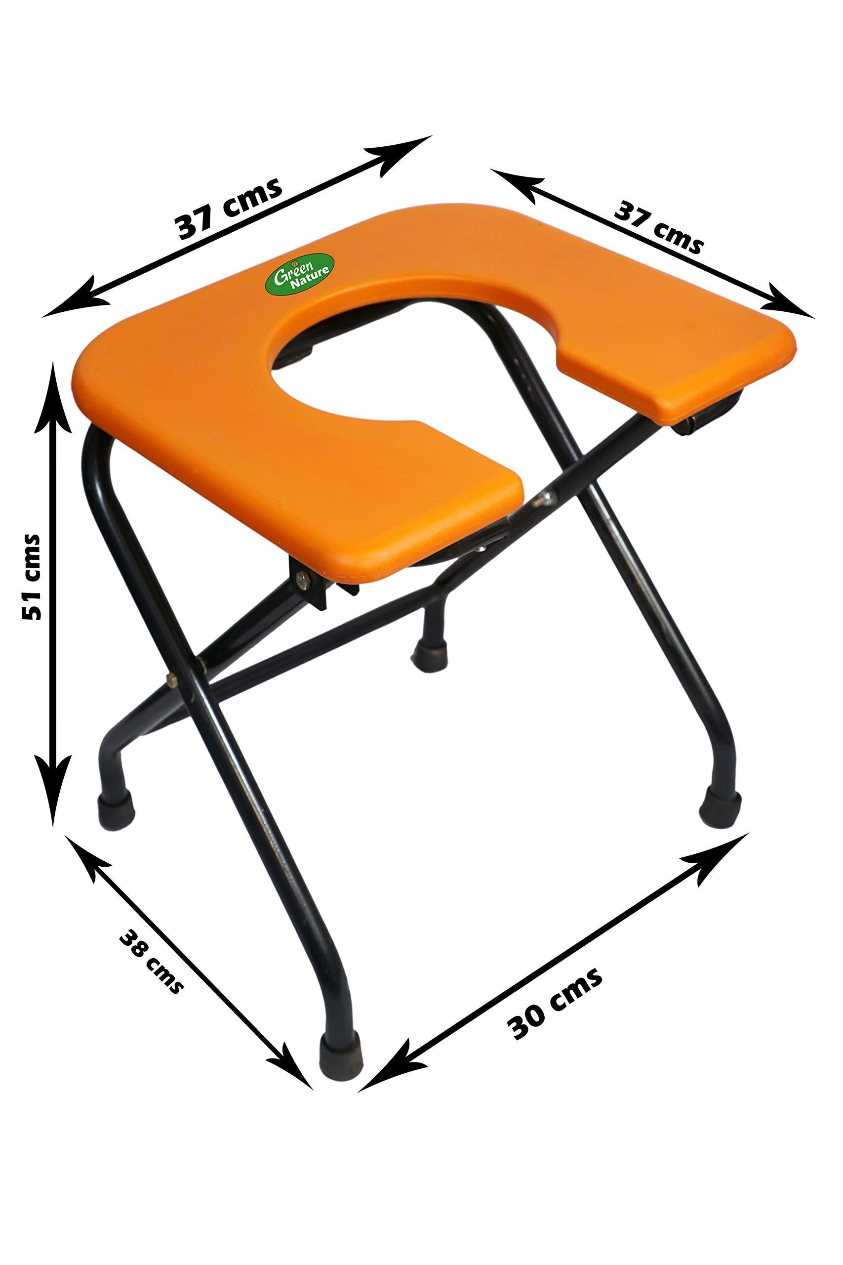 Riddan Ortho Care Radiant Traders Foldable Commode (Weight Capacity 110 kg) Adullt