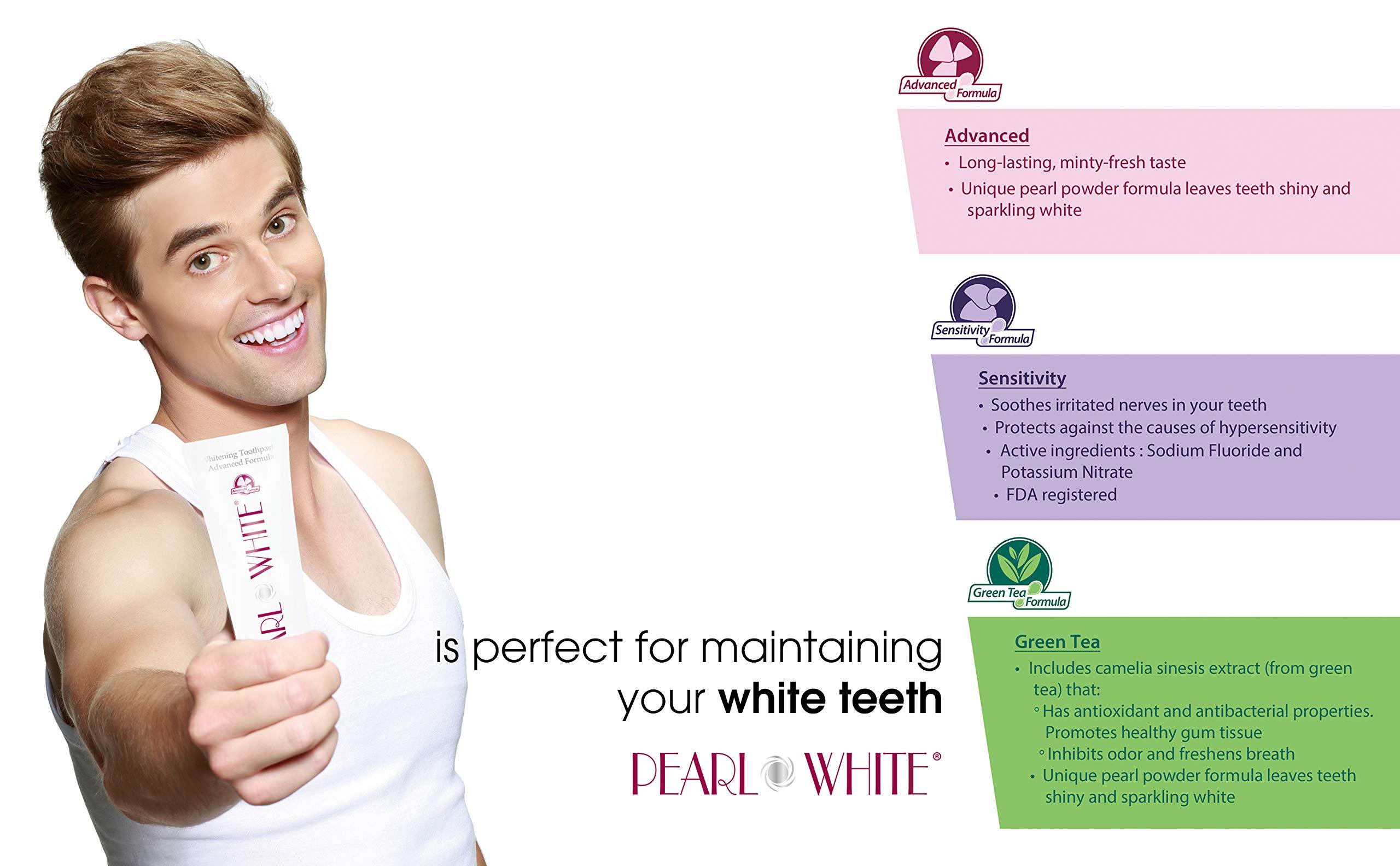 BEYOND International Inc BEYOND Pearl White Whitening Toothpaste (Advanced, New Standard: 4.76 oz / 135 g)