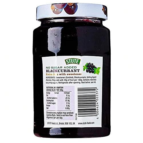Stute Stute Blackcurrant Extra Jam, 430 g, Pack of 2