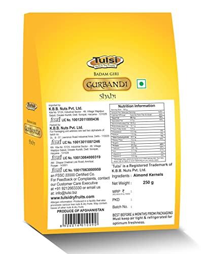 Tulsi Tulsi Badam Giri Girbandi Shahi Almonds 500g (250g x 2)