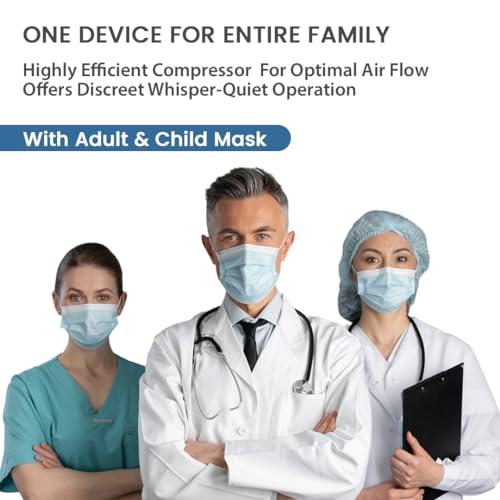 Perfecxa Perfecxa Portable Compressor Nebulizer Machine For Adults & Kids, Made In India with 18 Months Warranty, Nebulizer Kit for Adult and Kids Available inside the Box and 5 Filter